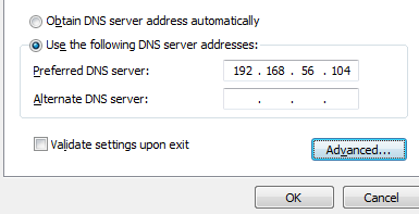 Setting DNS Server